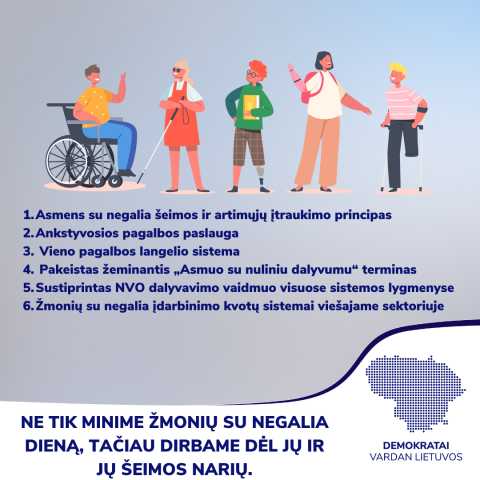 Linas Kukuraitis: „Minint žmonių su negalia dieną nepamirškime juos palaikančių artimųjų ir realios pagalbos“ 